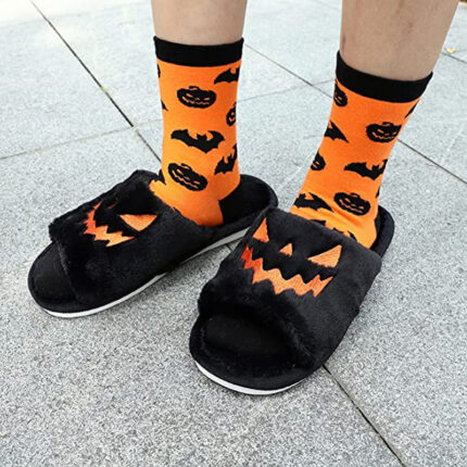 Levant Fashion Halloween Shoes Winter Cute Warm Home Slippers Women