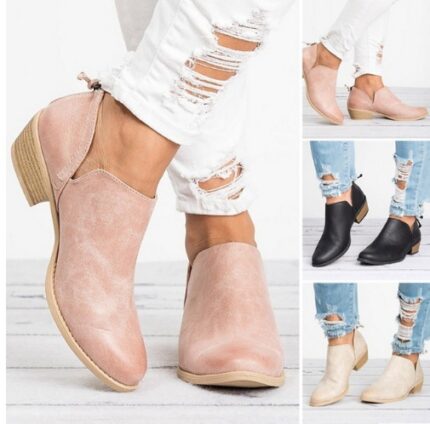Levant Fashion Autumn Women Shoes Retro High Heel Ankle Boots