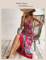 Levant Printed Dress Sling Dress Women - Image 2
