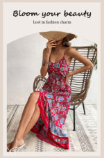 Levant Printed Dress Sling Dress Women - Image 5